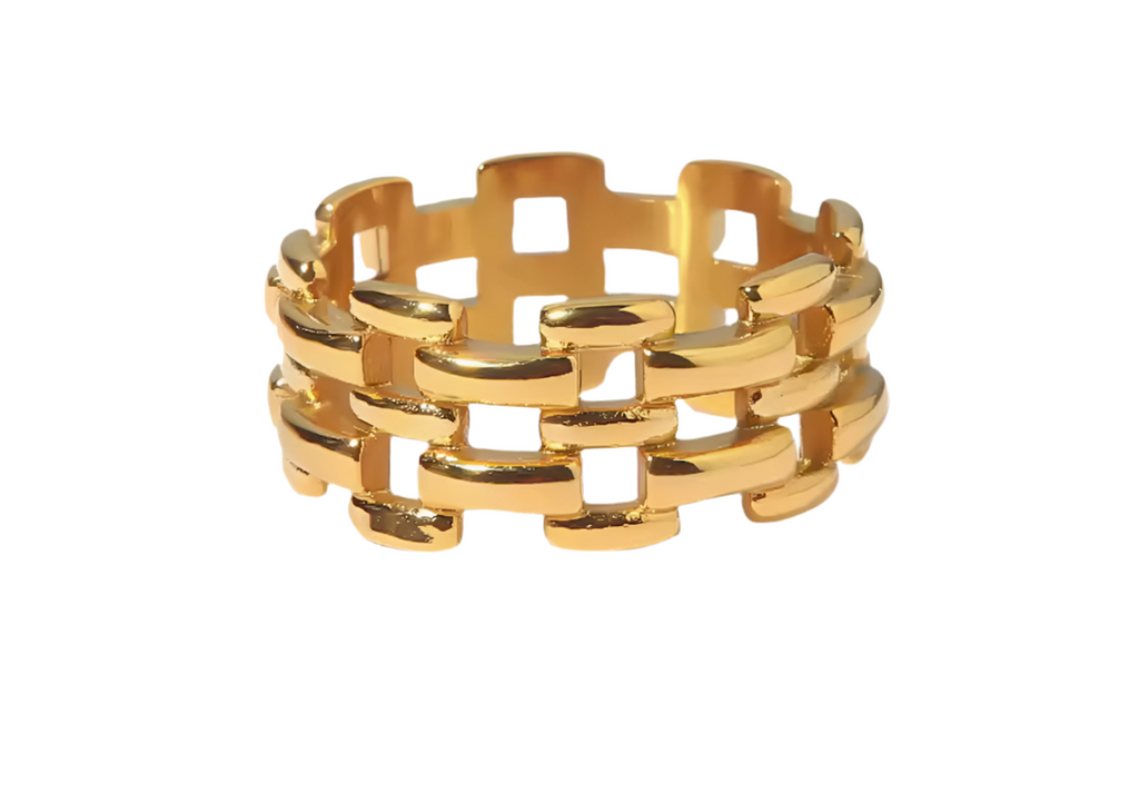 Golden Grid Ring