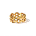 Golden Grid Ring